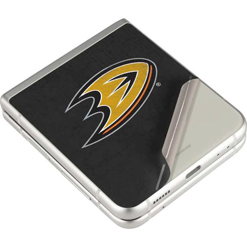 NHL Anaheim Ducks Distressed Galaxy Z Flip4 5G Skin
